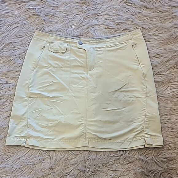 Columbia titanium womens‎ nylon tan colored skort size 10 - Picture 1 of 9